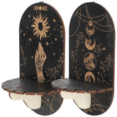 Celestial Wooden Crystal Shelf Pack of 2