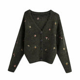 Autumn Forest Fuzzy Knit Cardigan