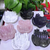 "Open To Receive" Hands Crystal Carving