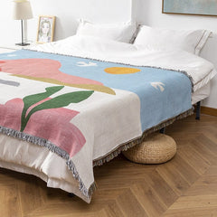 Sunset Landscape Throw Blanket