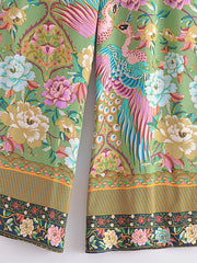 Peacock Dreams Boho Pants
