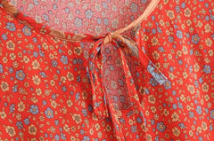 Alora Vintage Floral Mini Dress