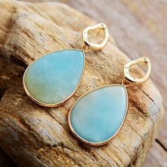 Amazonite Stud Earrings
