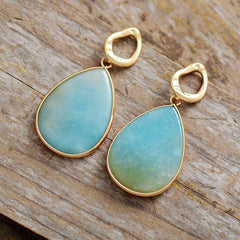 Amazonite Stud Earrings