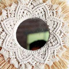 Beige Nordic Wall Mirror