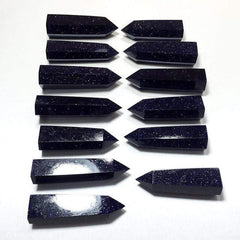 Blue Sandstone Crystal Wand