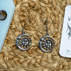 Celestial Sun and Moon Earrings