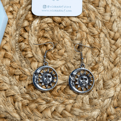 Celestial Sun and Moon Earrings