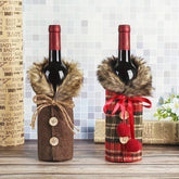 Christmas Wine Bottle Decoration