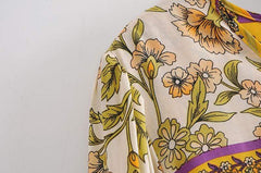 Fenna Yellow Floral Maxi Dress