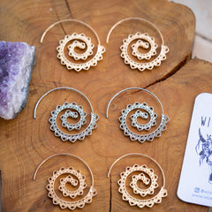Gypsy Tribal Swirl Earrings