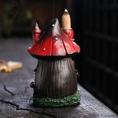 Mushroom House Incense Burner