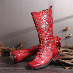 Iris Floral Boots