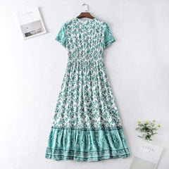 Jasmine Green Floral Maxi Dress