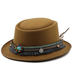 Boho Pork Pie Hat