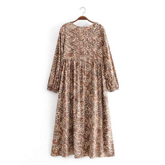 Leopard Print Maxi Dress