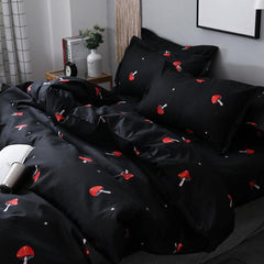 Mushroom Print Duvet Set 3pcs