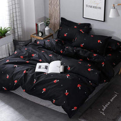 Mushroom Print Duvet Set 3pcs