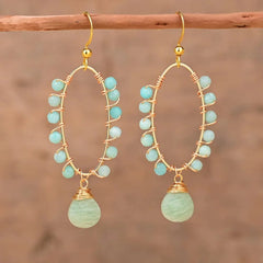 Natural Stone Bohemian Earrings