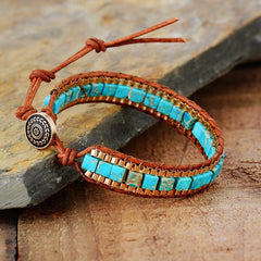 Natural Stone Wrap Bracelet