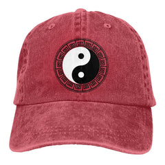 Yin & Yang Washed Baseball Cap