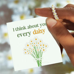 I Think About You Every Daisy Ring