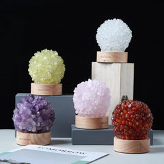 Rock Quartz Crystal Lamp