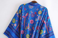 Romy Peacock Floral Kimono