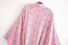 Rosalie Pink Floral Kimono