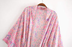Rosalie Pink Floral Kimono
