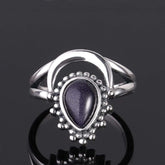 S925 Sterling Silver Water Drop Ring