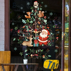 Santa Claus Merry Christmas Window Decal