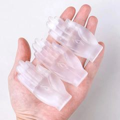Selenite Hamsa Hand Crystal Carving