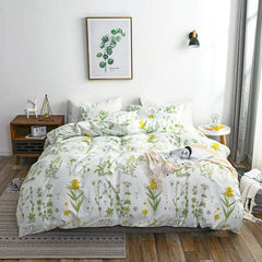 Super Soft Floral Pattern Duvet Cover Set