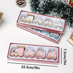 Wooden Christmas Train Decoration