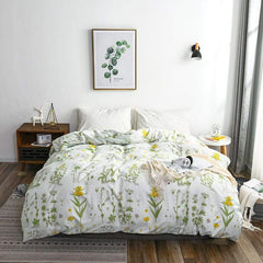 Super Soft Floral Pattern Duvet Cover Set