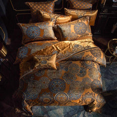 Wynn Luxury Gold Duvet Cover & Shams 600tc