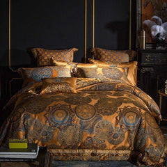 Wynn Luxury Gold Duvet Cover & Shams 600tc