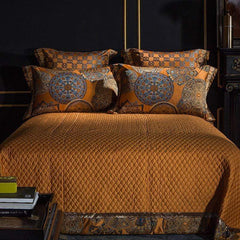 Wynn Luxury Gold Duvet Cover & Shams 600tc