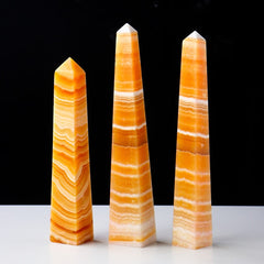 Yellow Calcite Crystal Point