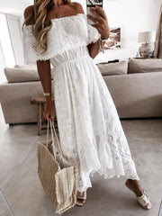 Women's Cotton Boho Chic Maxi Dress