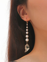 Pendientes de fantasma de perla de Halloween