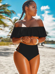 Trajes de baño de dos piezas con hombros descubiertos y braguitas