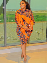 Minivestidos asimétricos con estampado de leopardo y manga larga