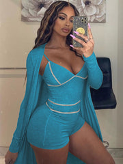 Two Piece Sleeveless Rompers & Cardigans