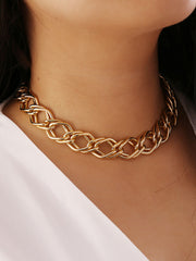 Conjuntos de collar y pulsera minimalistas con huecos