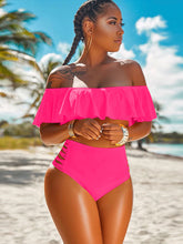 Trajes de baño de dos piezas con hombros descubiertos y braguitas