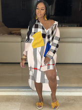 Abrigos largos con bloques de color y mangas largas