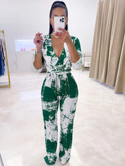 Monos de manga larga con estampado tie-dye