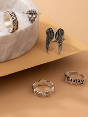 Anillos de mariposa de cinco piezas para Halloween